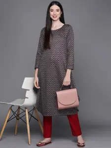 Biba Women Grey Kurta