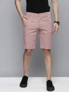 The Indian Garage Co Men Pink Slim Fit Regular Shorts
