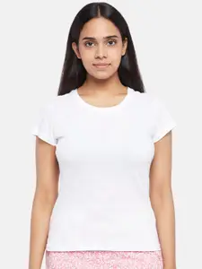 Dreamz by Pantaloons Dreamz by Pantaloons Women White Regular Lounge tshirt