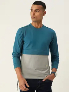 Peter England Casuals Men Colourblocked Sweatshirt