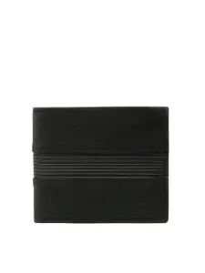Alvaro Castagnino Men Black Solid Formal Two-Fold Wallet