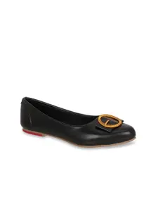 In Fashion By Solly Dolly Girls Black Embellished Ballerinas Flats
