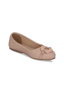 In Fashion By Solly Dolly Girls Pink Ballerinas with Buckles Flats