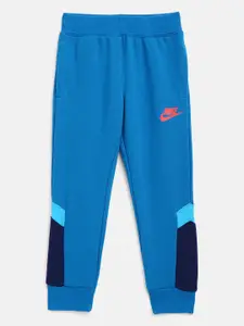 Nike Boys Blue Colourblocked Futura Bolt Joggers