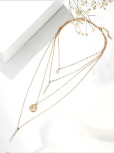 YouBella Women Gold-Toned & Plated Layered Necklace