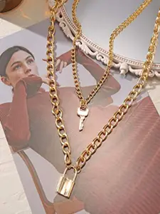 YouBella Women Gold-Toned Layered Necklace