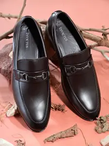 INVICTUS Men Brown Solid Formal Slip-Ons