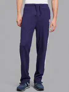 Beverly Hills Polo Club Men Blue Solid Straight Fit Track Pants