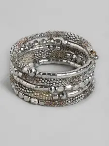 RICHEERA Women Silver-Toned Bangle-Style Bracelet