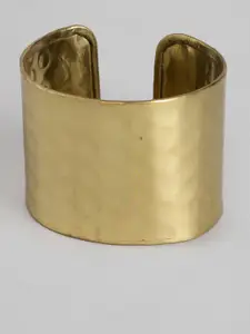RICHEERA Women Gold-Toned Gold-Plated Cuff Bracelet