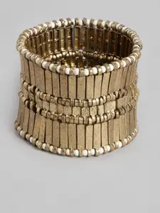 RICHEERA Women Gold-Toned Bangle-Style Bracelet