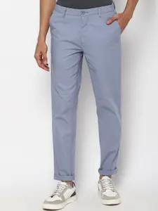 FOREVER 21 Men Blue Cotton Chinos Trousers