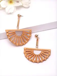 AVANT-GARDE PARIS Brown Contemporary Drop Earrings