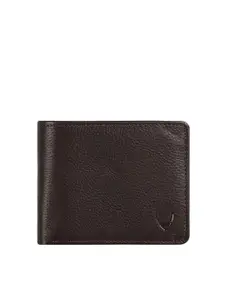 Hidesign Men Brown Textured Leather Two Fold Wallet
