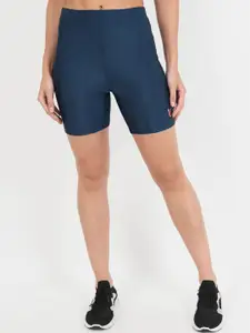 Beau Design Women Blue Skinny Fit Sports Shorts