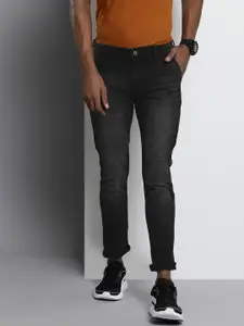 The Indian Garage Co Men Black Slim Fit Stretchable Jeans