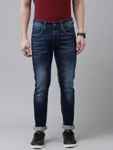 BEAT LONDON by PEPE JEANS Men Blue Chinox Super Skinny Fit Light Fade Stretchable Jeans