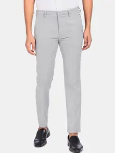 Arrow New York Men Grey Formal Trousers