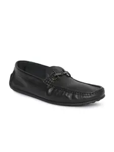 GABICCI Men Black Solid Driving Shoes