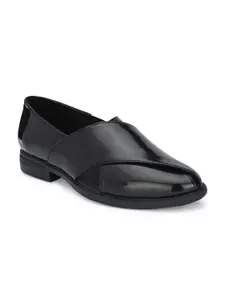 Delize Men Black Solid Shoe-Style Sandals