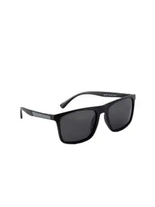 GIO COLLECTION Men Grey Lens & Black Full Rim Wayfarer Sunglasses GM10004C05-Grey