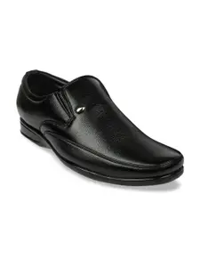 Action Men Black Solid Formal Slip-Ons