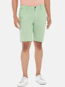 BYFORD by Pantaloons Men Green Slim Fit Low-Rise Chino Shorts