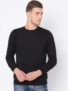 Rigo Solid Pullover Casual Sweatshirt