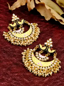 Crunchy Fashion Multicoloured Contemporary Chandbalis Earrings