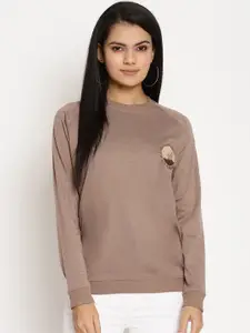 Wolfpack Women Brown Sweatshirt