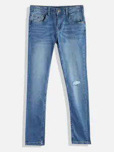 Indian Terrain Boys Low Distress Heavy Fade Stretchable Jeans