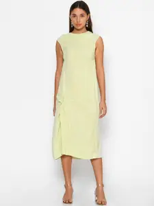 FOREVER 21 Green A-Line Midi Dress