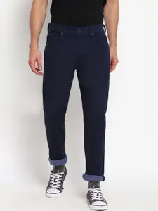 Lee Men Blue Solid Slim Fit Jeans