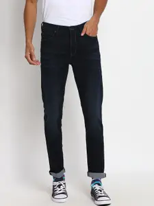 Lee Men Blue Solid Slim Fit Light Fade Jeans