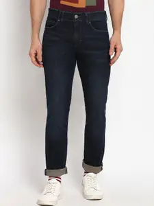 Lee Men Blue Solid Skinny Fit Low-Rise Light Fade Jeans