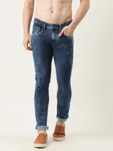 Flying Machine Men Blue Skinny Fit Low-Rise Stretchable Jeans