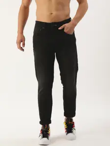 Flying Machine Men Black Jogger Stretchable Jeans