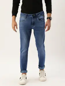 Flying Machine Men Blue Jackson Super Skinny Fit Low-Rise Clean Look Heavy Fade Jeans