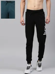 HRX by Hrithik Roshan Men Pack of Active Joggers & Bio-Wash Lifestyle Joggers