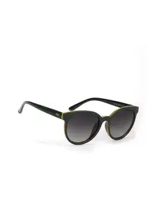 ENRICO Women Grey Lens & Black Cateye Sunglasses - EN P 1052 C3-Grey