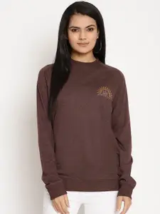 Wolfpack Women Brown Sweatshirt