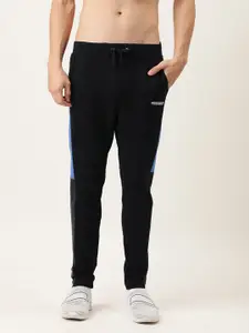 Flying Machine Black Solid Jogger with Side Stripes