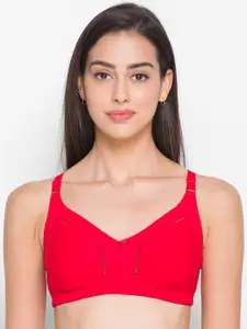 Candyskin Red Non-Padded Everyday T-shirt Bra