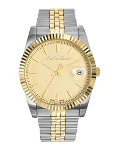 Mathey-Tissot Swiss Made Analog Gold Dial Men's Watch - H810BDI