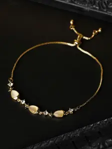PRITA PRITA Women Gold-Plated & Yellow Brass Charm Bracelet