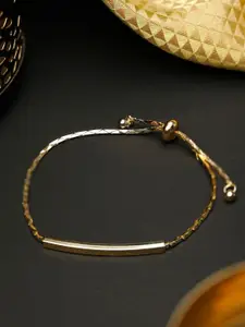 PRITA PRITA Women Gold-Toned Handcrafted Gold-Plated Link Bracelet