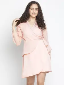 Oxolloxo Pink Satin Mini Dress