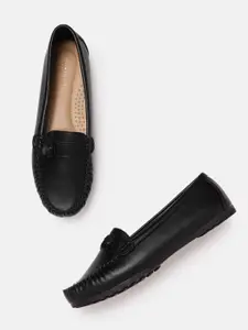 Allen Solly Women Black Solid Loafers