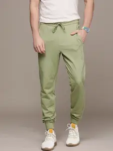 Calvin Klein Jeans Men Green Brand Logo Embossed Joggers