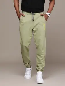 Calvin Klein Jeans Men Green Brand Logo Detail Pure Cotton Joggers